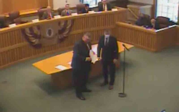 McGuckin swears in Ciccozzi and Quinlisk at Toms River reorg meeting