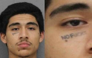 Murder suspect with No Fks tattoo identified by police