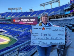 Lucky ravens fan wins free tickets for twenty years