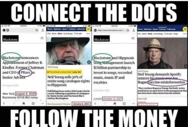 Fact Check: Trending meme highlights link between Neil Young, Pfizer, Vaccine Misinformation and the company that paid him $1 billion for his music