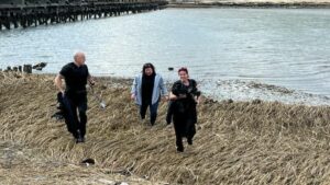 Atlantic city police officers jump in frigid water to rescue dog