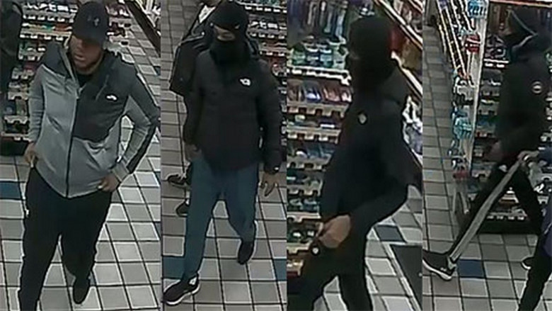Gunmen fired 54 shots during gas station robbery, luckily they had very bad aim