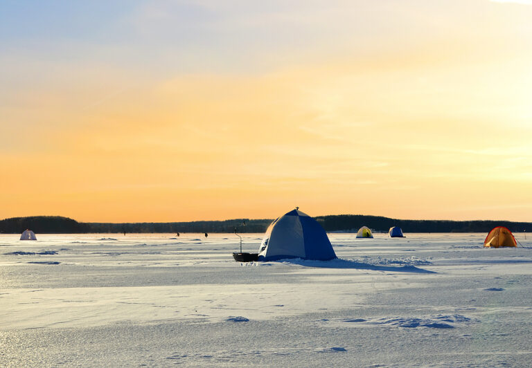 Youtuber shows how ice fishing in new jersey is a real thing - photo licensed by shore news network.