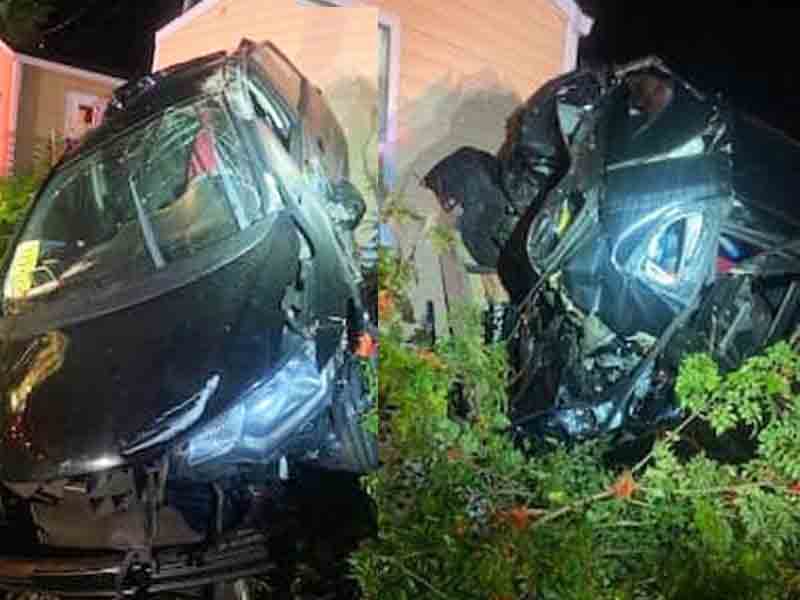 Train tosses car into home after thief abandoned stolen vehicle on the track