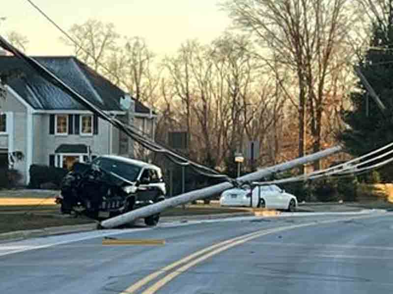 Crash in Marlboro shuts down road
