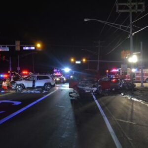 Three car crash on route 70 in manchester under investigation - photo licensed by shore news network.
