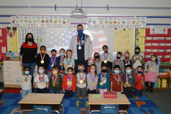 Former Major Leaguer, Olympic Silver Medalist Todd Frazier Visits Toms River Elementary School Class