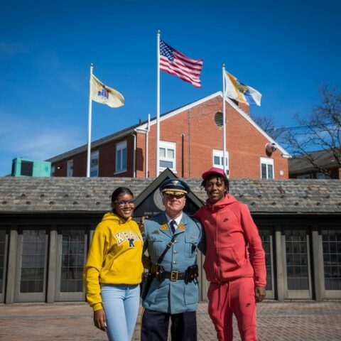 New jersey state police chief provides personal tour of hq to aspiring law enforcement officers - photo licensed by shore news network.