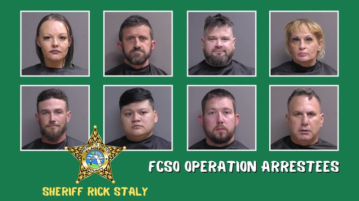 Eight arrested in Flagler County human trafficking bust