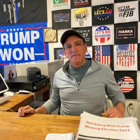 Owner of toms river let's go brandon trump store says no publicity is bad publicity - photo licensed by shore news network.