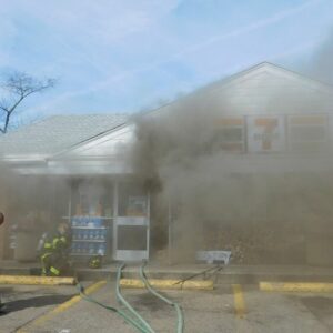 Fire damages cherry hill 7-11 - photo licensed by shore news network.