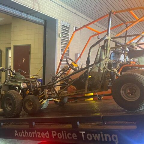 Reading police seize atvs, yerf dog go kart after riders caught on city streets - photo licensed by shore news network.