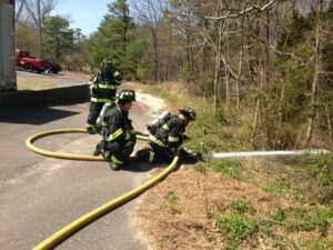Pemberton firefighters fight fire with fire during brush fire
