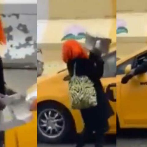 Watch: nyc car burglar uses concrete block to rob taxi cab - photo licensed by shore news network.