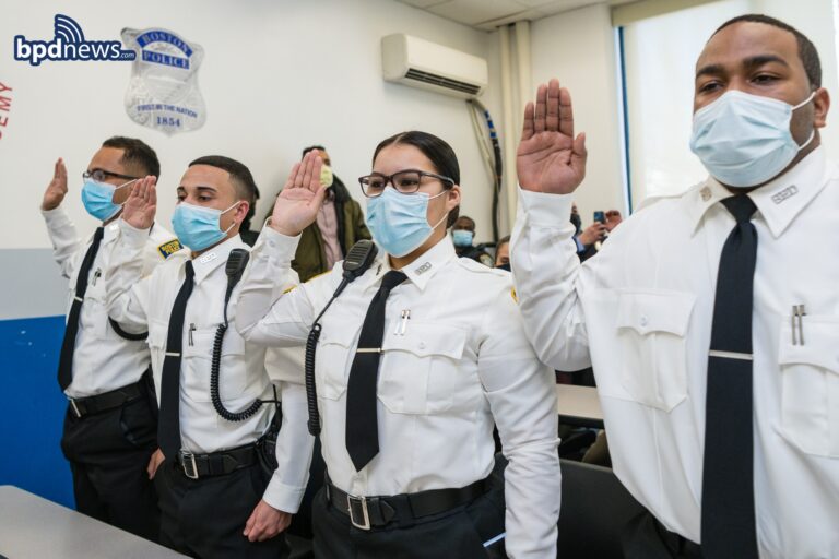 Boston police cadets graduate in ceremony at hyde park - photo licensed by shore news network.