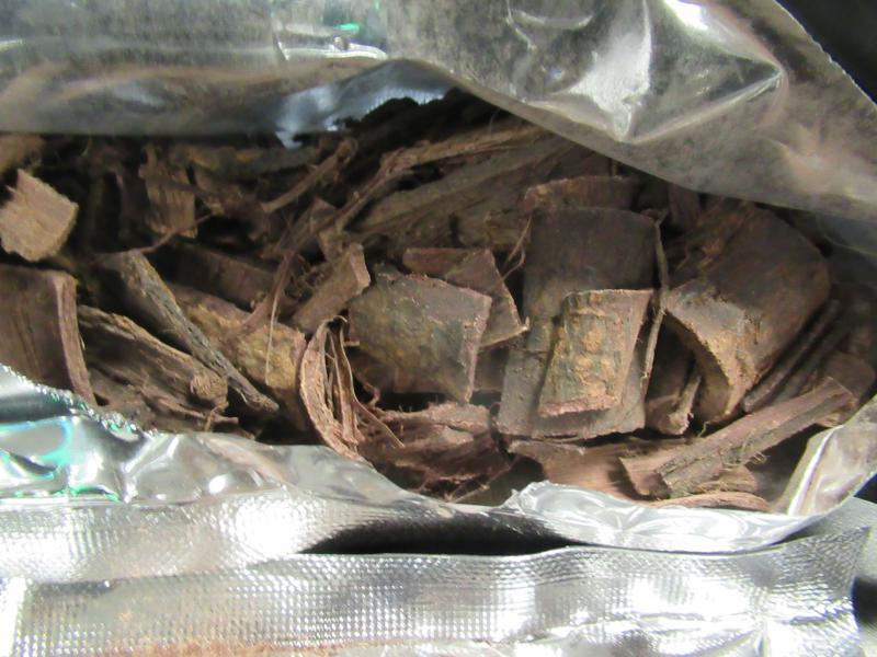 CBP Memphis Seizes over 634 lbs of DMT so far this Fiscal Year Bag full of bark, which through extraction can result in DMT