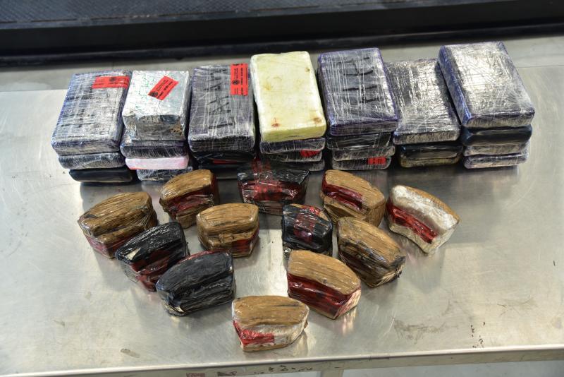 CBP Officers Seize $841K in Hard Narcotics at the Laredo Port of Entry Packages containing 64 pounds of cocaine, 17 pounds of methamphetamine seized by CBP officers at Juarez-Lincoln Bridge in Laredo, Texas.