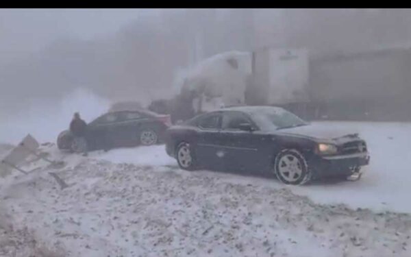 Fiery 50 Vehicle Crash During Passing Snow Squall Closes I-81 in Schuylkill County