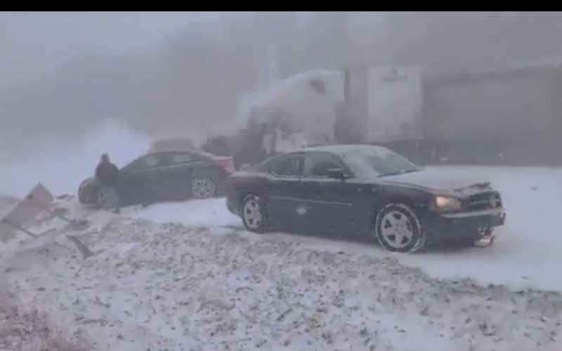 Fiery 50 Vehicle Crash During Passing Snow Squall Closes I-81 in Schuylkill County