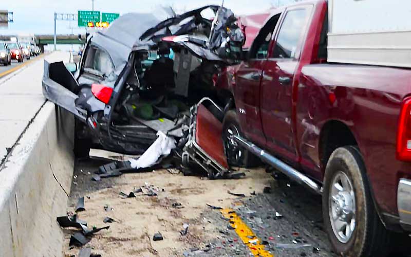 Body Ejected From Hearse After Collision With Horse Trailer in Paramus