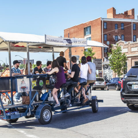 Gopal pushes for bars on bikes across new jersey as some drinkers not ready to go inside bars yet - photo licensed by shore news network.