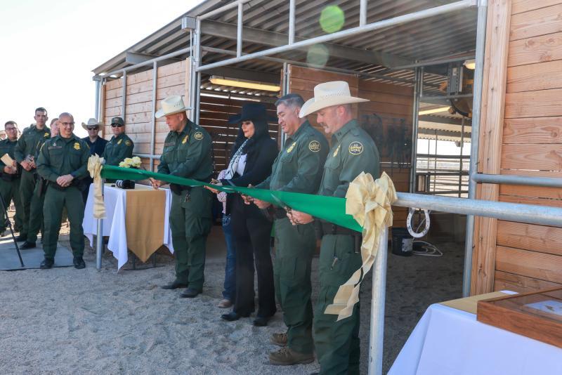El Centro Sector Opens New Facility for Horses Ribbon cutting ceremony for the new horse patrol stables in Calexico California