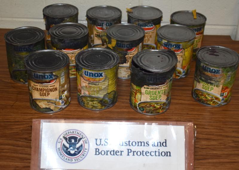 Philadelphia CBP tells Miami Resident: ‘No Soup for You’ U.S. Customs and Border Protection officers in Philadelphia intercepted a shipment of 12 liters of liquid MDMA, which was manifested as ‘vegetable chicken soup’ on March 3, 2022. The liquid ecstasy was shipped from the Netherlands and destined to an address in Miami.