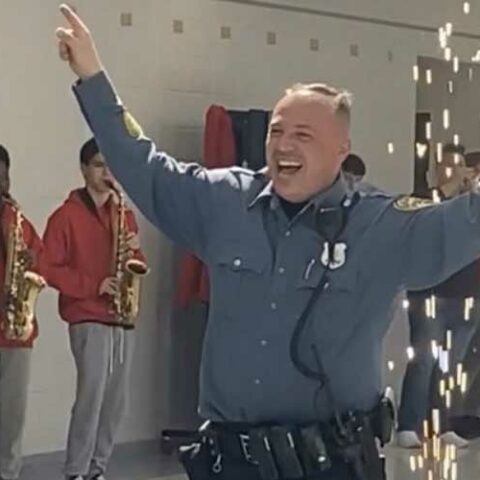 Jackson liberty students bid farewell to beloved school resource officer - photo licensed by shore news network.