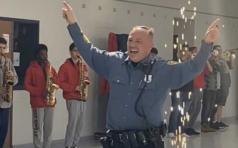 Jackson Liberty Students Bid Farewell to Beloved School Resource Officer