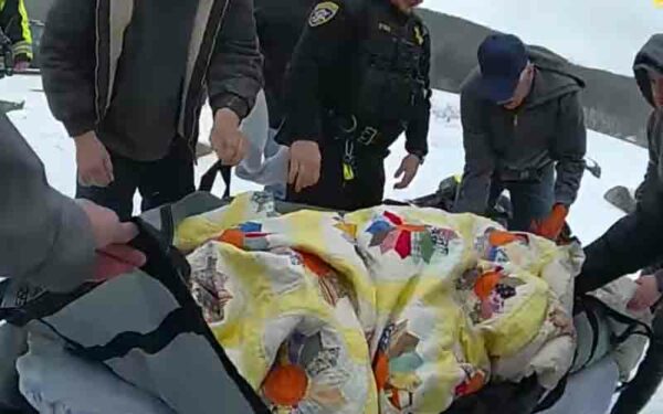 New York State Troopers Rescue Fisherman Who Fell Through Ice
