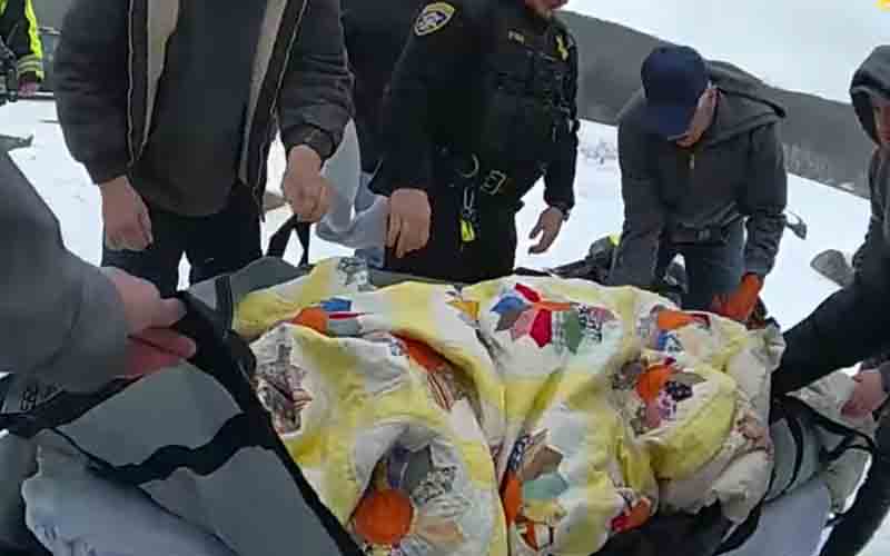 New York State Troopers Rescue Fisherman Who Fell Through Ice