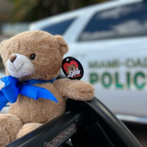 Miami-dade police receive 100 teddy bears for abused, neglected children - photo licensed by shore news network.