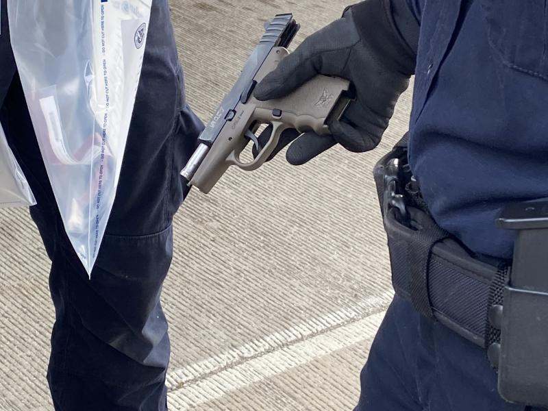 Truck Driver Caught with Gun and Meth at Ambassador Bridge 9MM Luger CPX-2 discovered