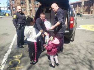 Newark police deliver easter joy to local children