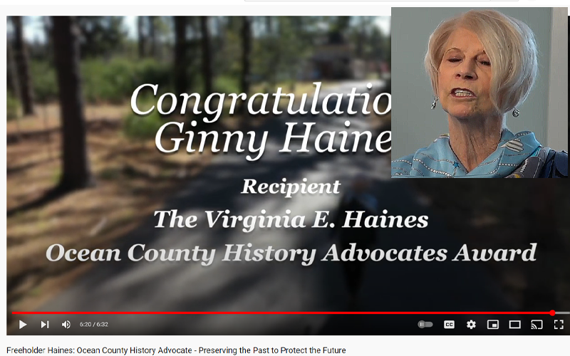 Did Ocean County Commissioner Haines Award Herself with an Imaginary Award?