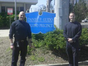 Hero cops, firefighters who saved couple from burning home recognized by commissioner