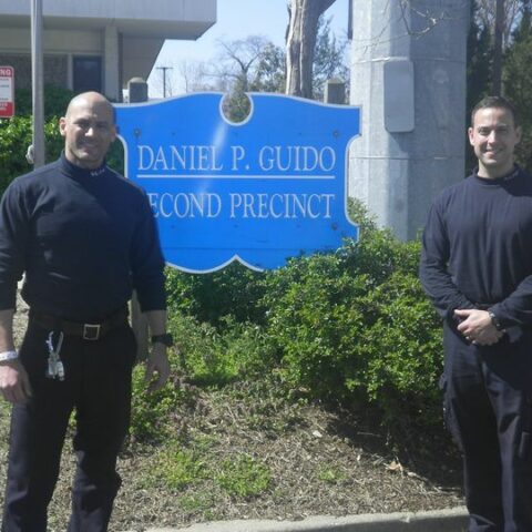 Hero cops, firefighters who saved couple from burning home recognized by commissioner - photo licensed by shore news network.