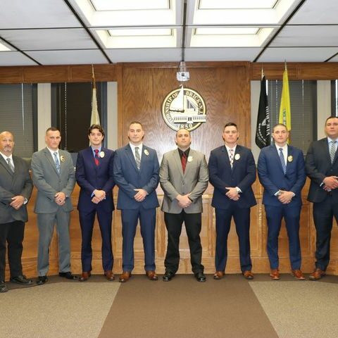 Brick township swears in seven new cops - photo licensed by shore news network.