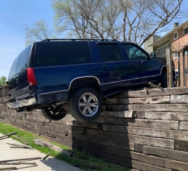 Nobody injured in Fireside Apartment SUV Mishap