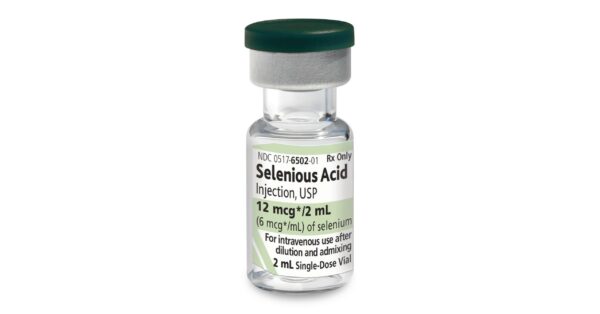 American Regent announces the launch of Selenious Acid Injection, USP in a 12 mcg/2 mL single-dose vial.