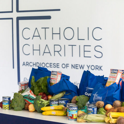 Brick attack at nyc catholic charities office investigated as hate crime - photo licensed by shore news network.