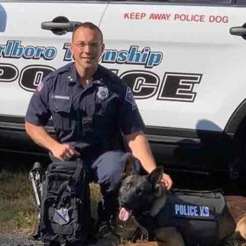 Marlboro police credit k-9 bolo after suicidal subject found unharmed - photo licensed by shore news network.