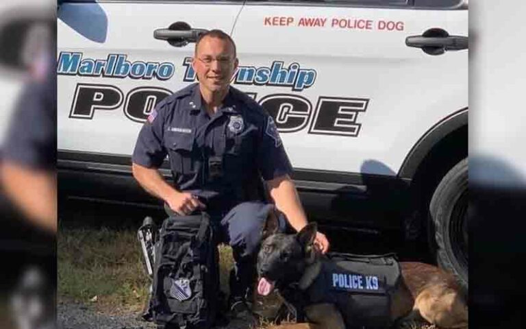 Marlboro police credit k-9 bolo after suicidal subject found unharmed - photo licensed by shore news network.
