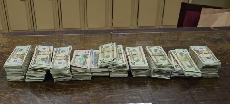 CBP Officers Seize $106K in Unreported U.S. Currency at the Brownsville and Matamoros International Bridge Stacks containing $106,000 in unreported currency seized by CBP officers at Brownsville Port of Entry.