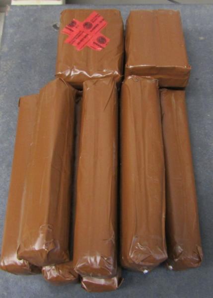 CBP Officers Seize 123 Pounds of Drugs at the El Paso Area Ports of Entry Heroin load.