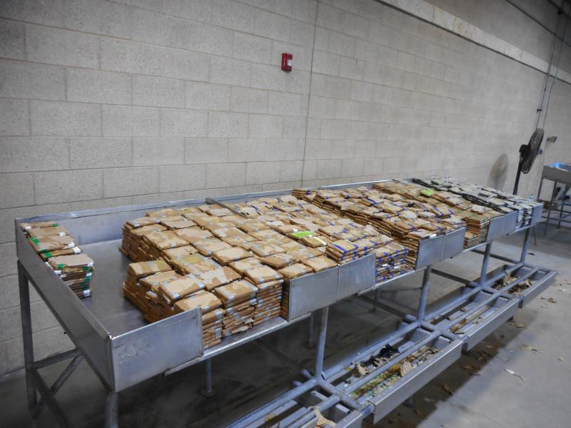 CBP Officers Seize over $13 Million in Mixed Narcotics at Pharr International Bridge Packages containing a mixed load of methamphetamine, cocaine, heroin and fentanyl seized by CBP officers in a tractor trailer at Pharr International Bridge.
