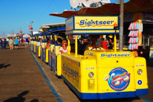 Did the wildwood boardwalk really change the "watch the tram car" recording?