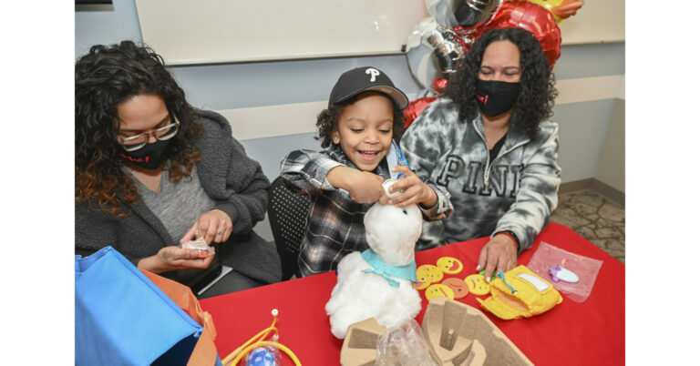Duck delivery: young sickle cell disease patients at children's regional hospital at cooper in camden, nj receive award-winning social robot thanks to new collaboration with aflac - photo licensed by shore news network.