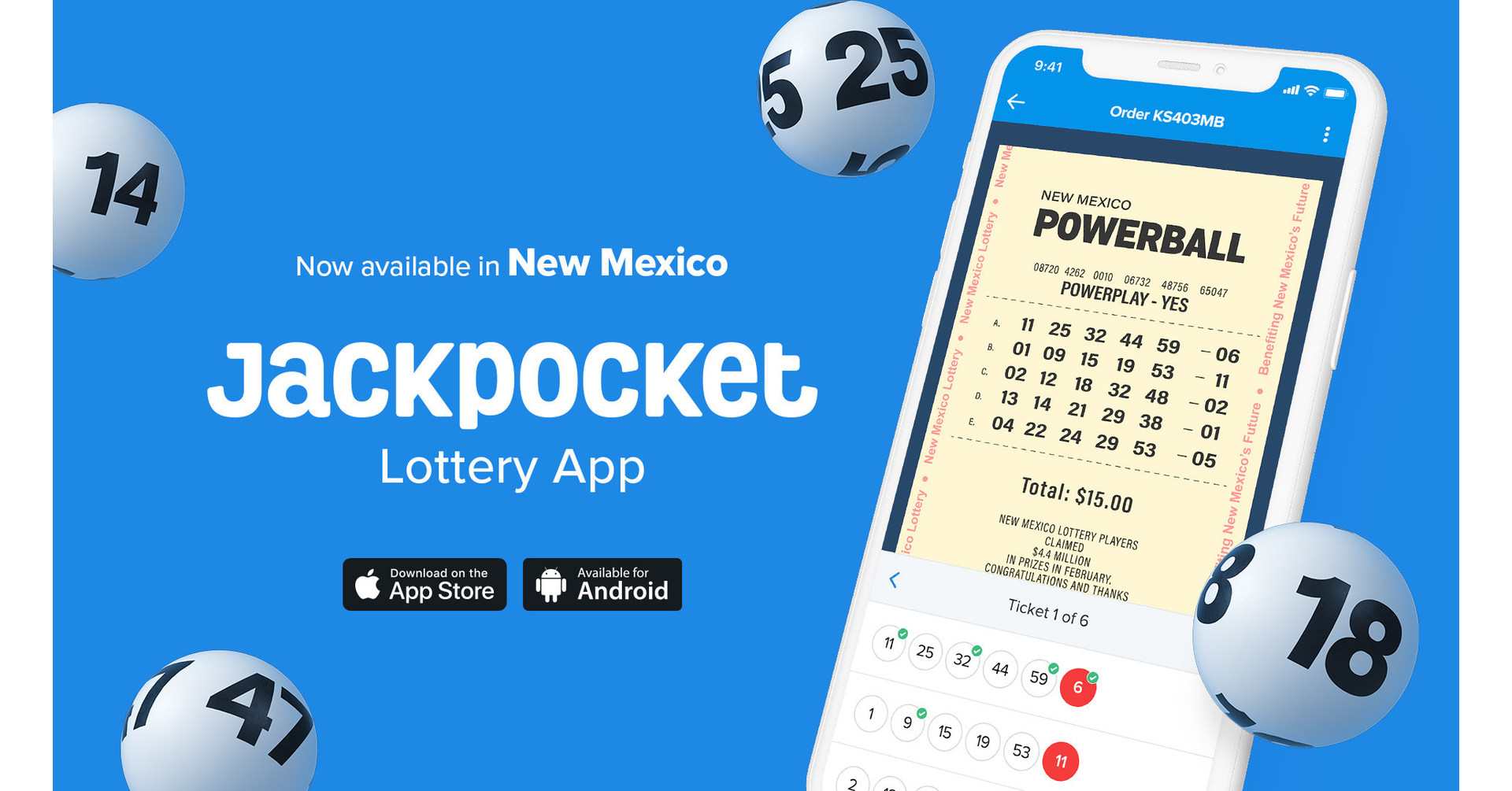 Jackpocket Launches Lottery App in New Mexico as Powerball Hits $421M