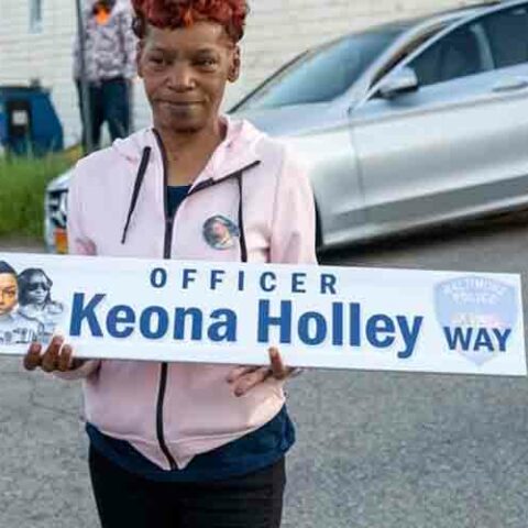 Baltimore names road in honor of fallen female officer keona holley - photo licensed by shore news network.